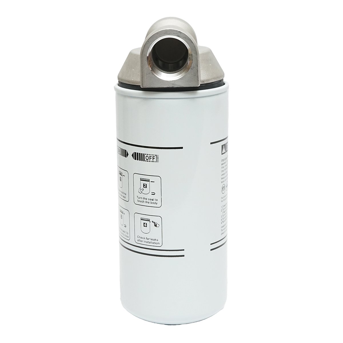 Filtru si suport (baterie) indepartare particule rezervor motorina presiune maxima 3.4 Bar, debit 94.6 L/min, 30 microni, 1 1/2 -16 UNF Breckner Germany